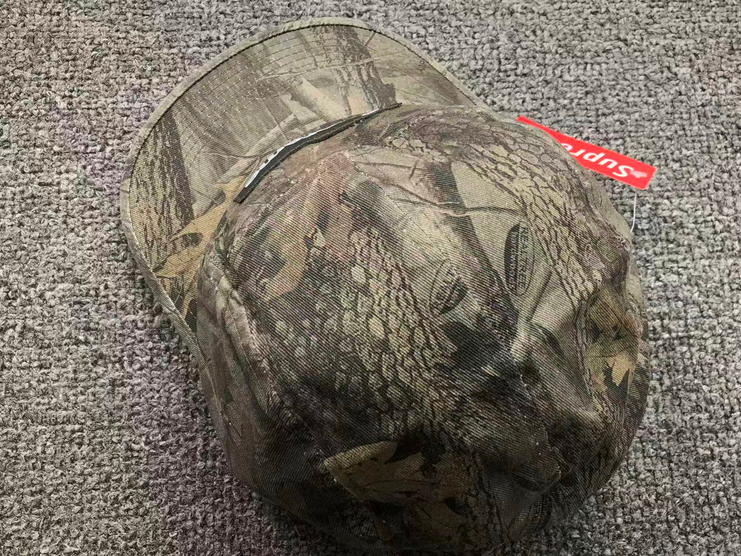 Supreme Washed Chino Twill Camp Cap Realtree Hardwoods Camo