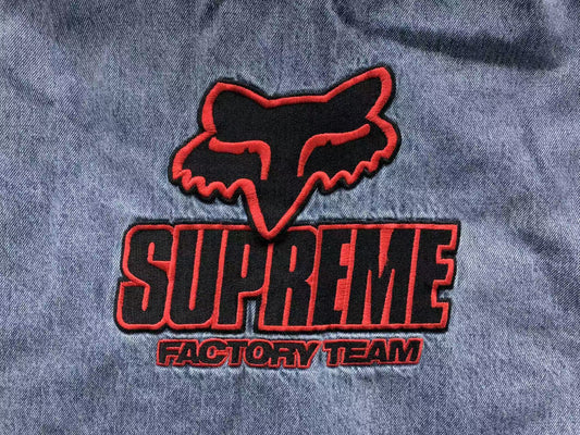 Supreme Fox Racing Jacket Denim
