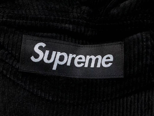 Supreme Corduroy Camp Cap Black