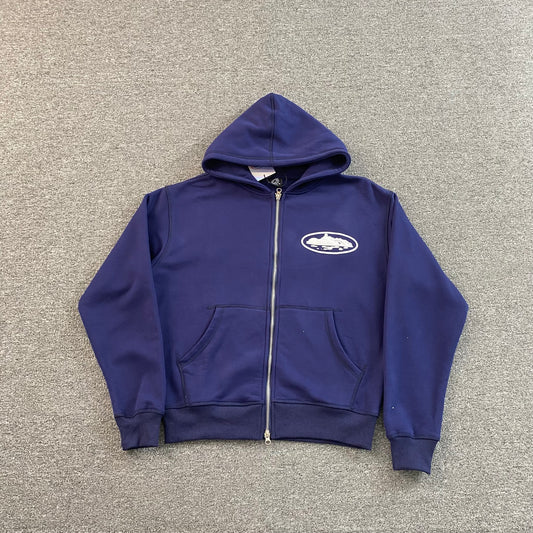 Corteiz Island Puff Print Jacket Navy