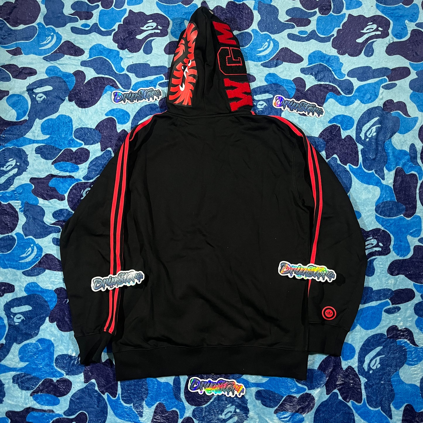 Campera Bape x Adidas Shark Negra XXL