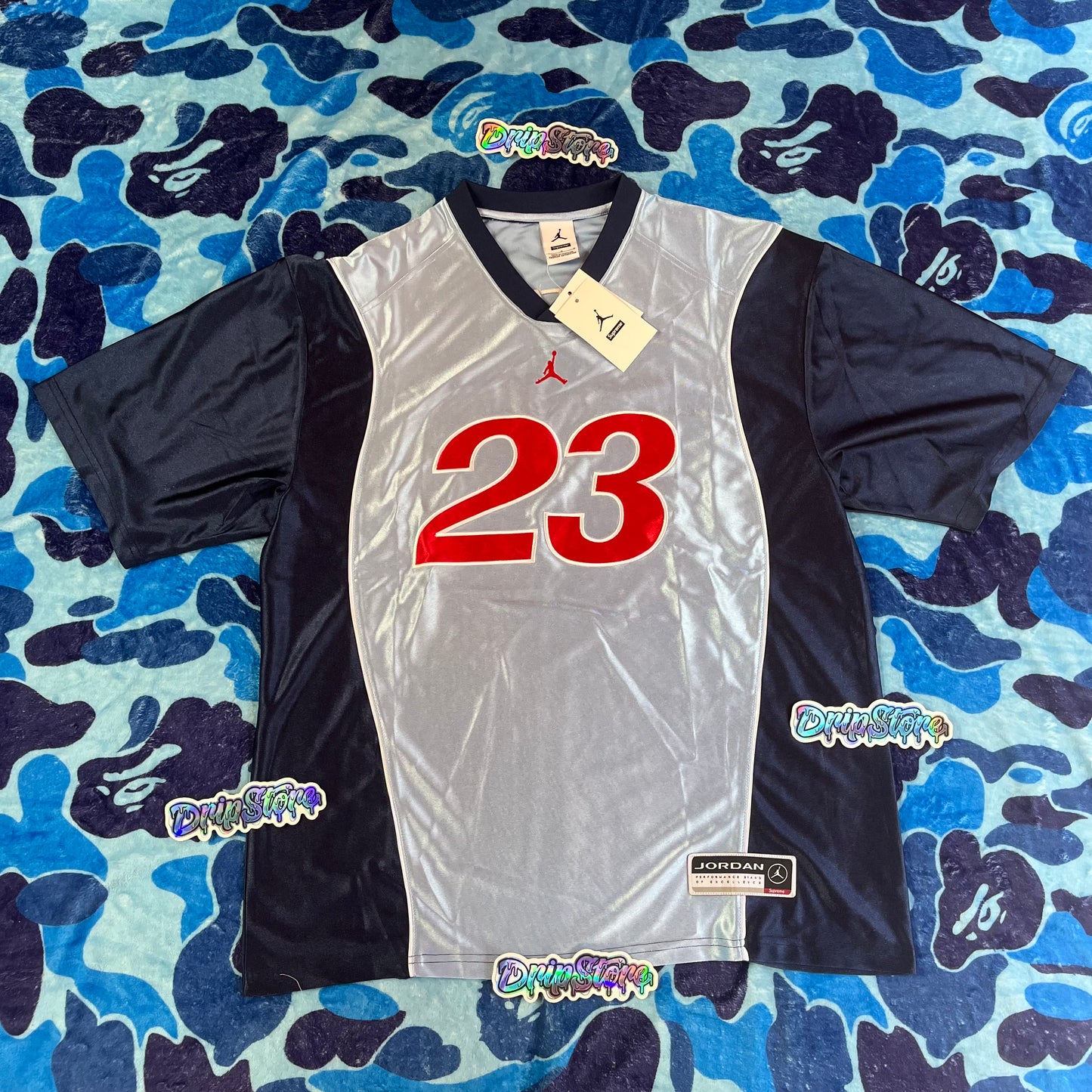 Remera Supreme Jordan Celeste L
