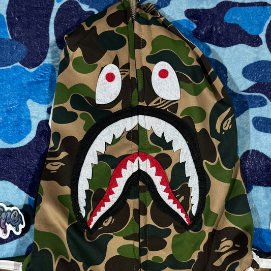 Campera Bape x Adidas Shark Verde Camo XXL