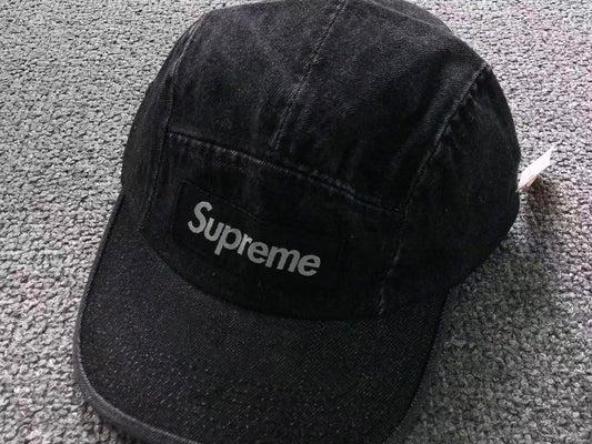 Supreme Denim Camp Cap Black