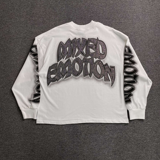Mixed Emotion Resurrection Long Sleeve Tee White