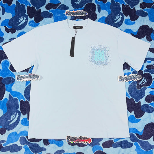 Remera Amiri Strass Celeste XL