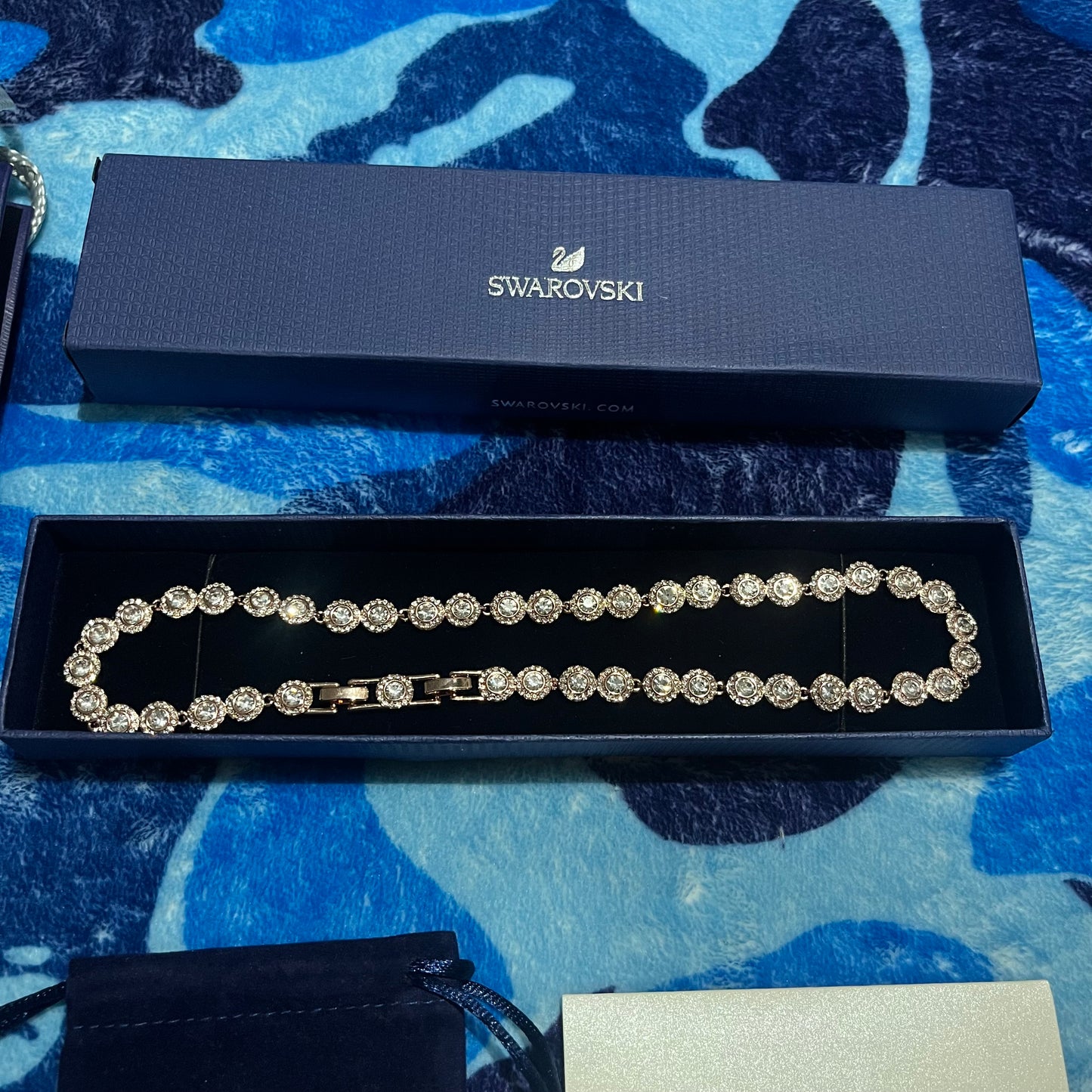 Gargantilla Swarovski Angelic Dorado