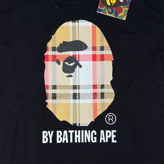 Remera Bape x Burberry Negra XXL