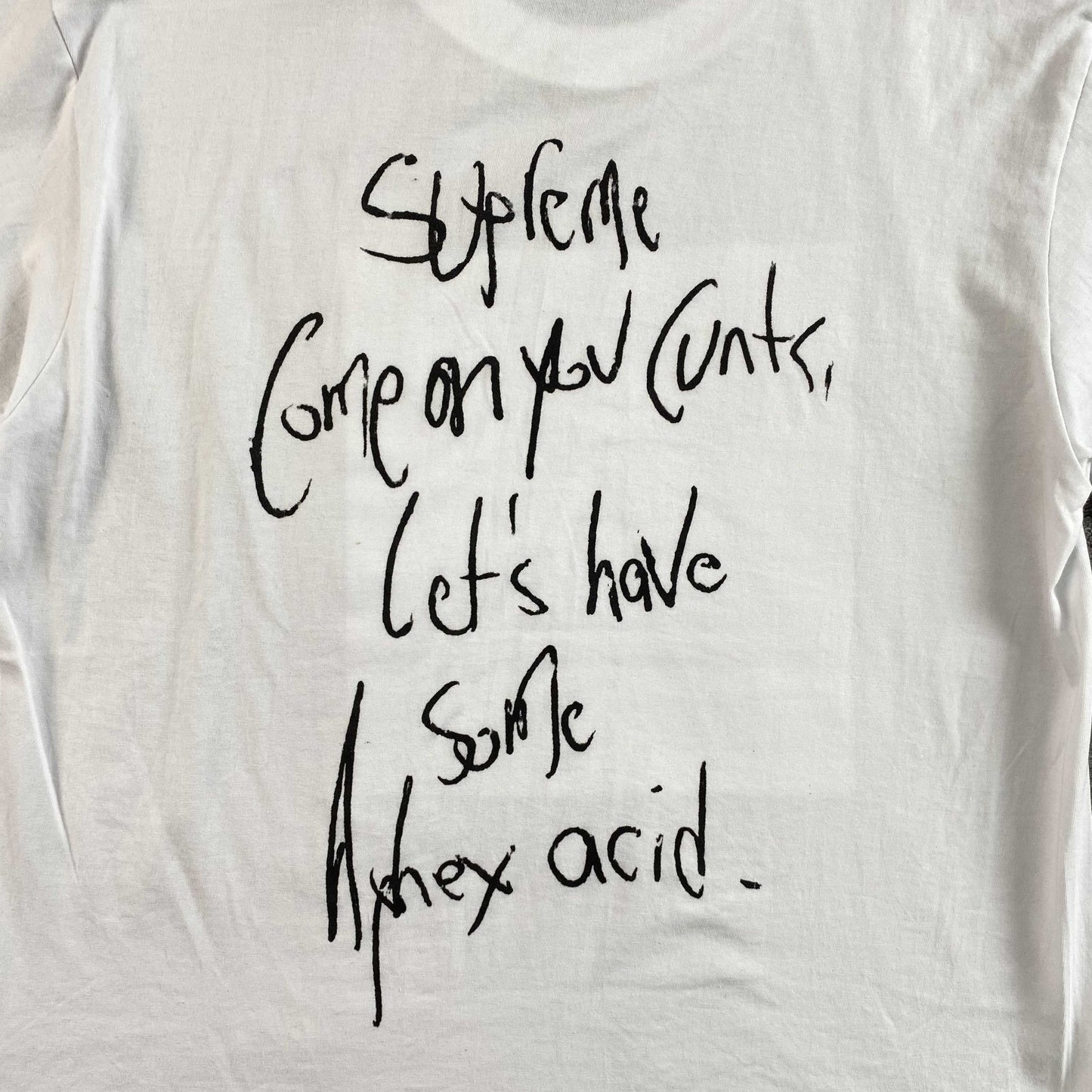Supreme Aphex Twin Windowlicker Tee White-Drip Store Argentina