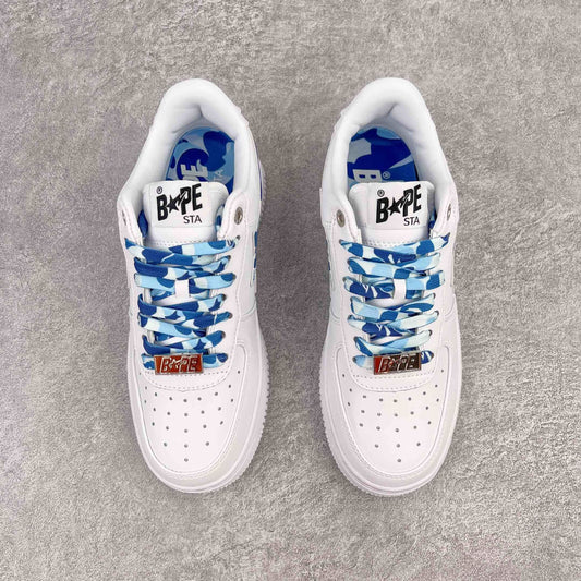 A Bathing Ape Bape Sta Low White ABC Camo Blue