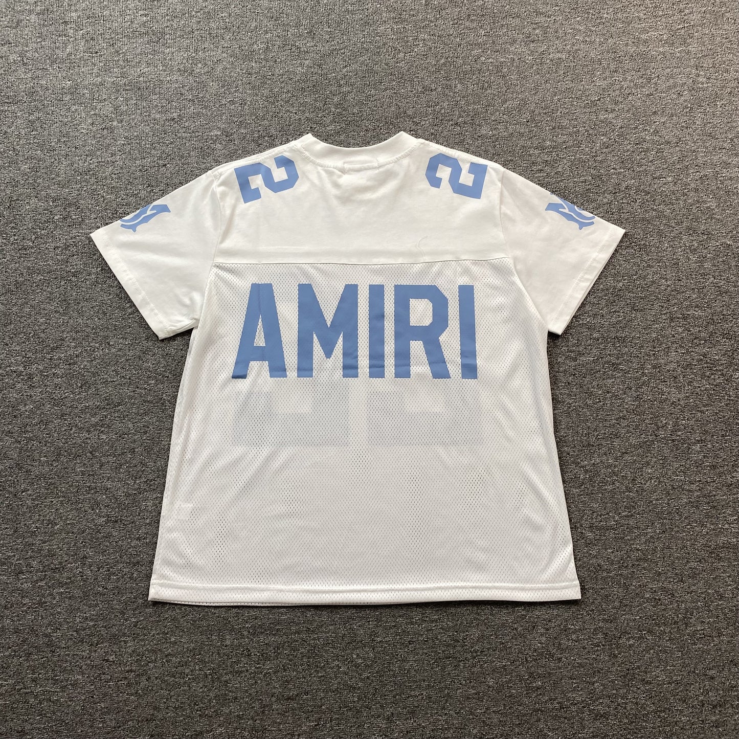 Amiri 22 Football Jersey Tee White-Drip Store Argentina