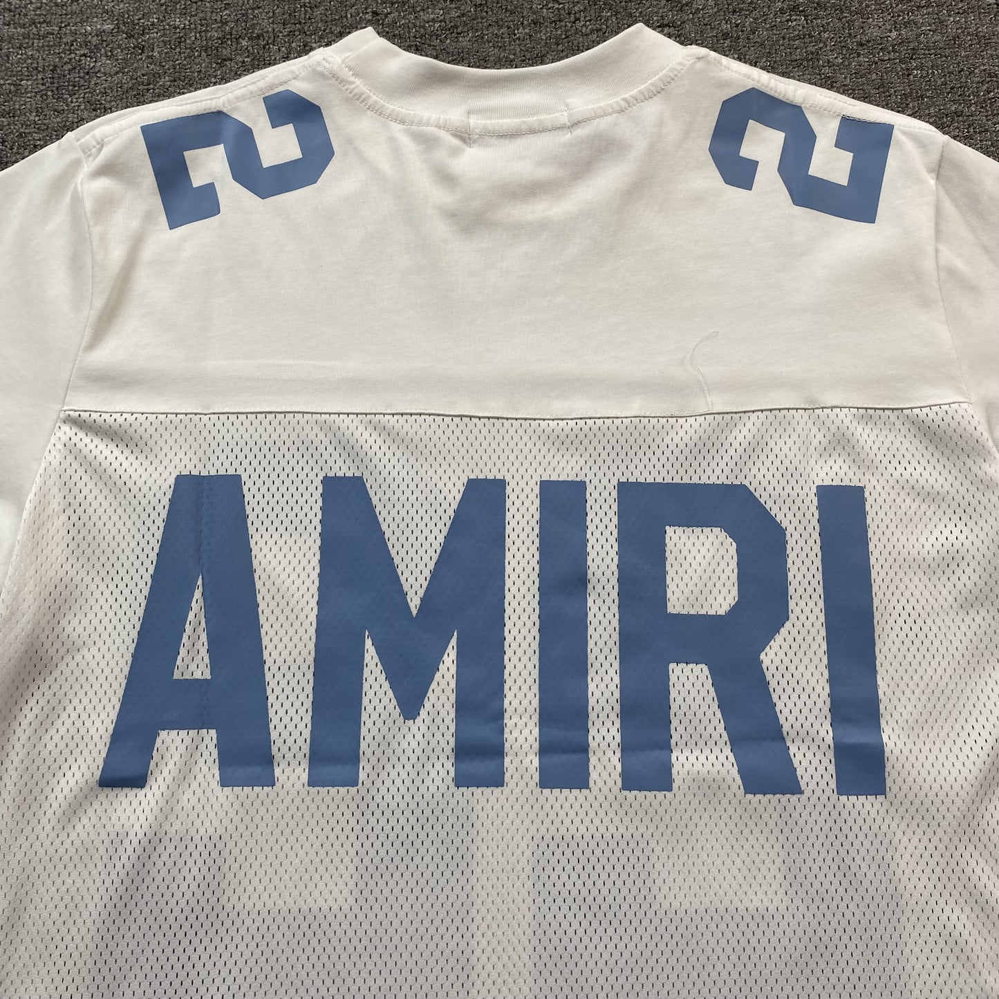 Amiri 22 Football Jersey Tee White-Drip Store Argentina