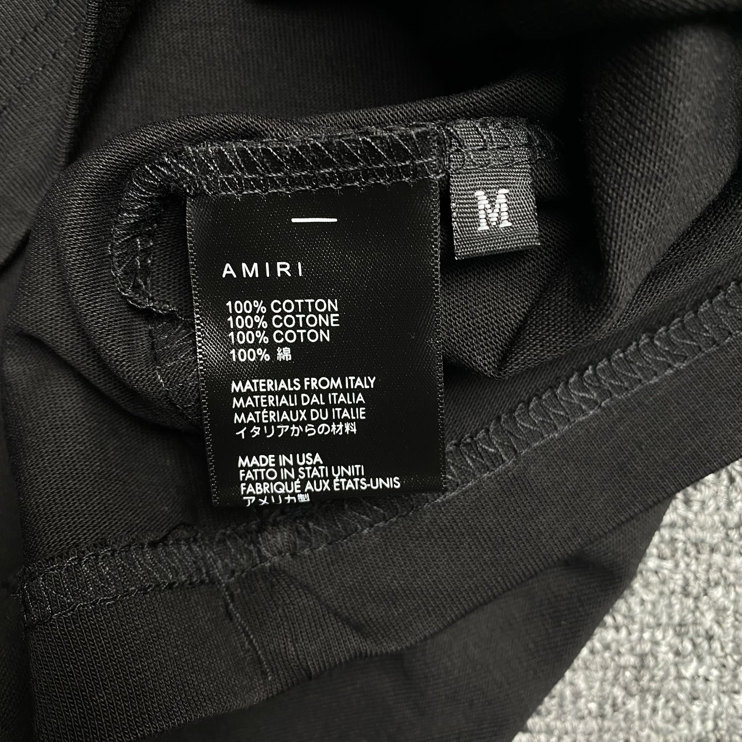 Amiri Arts District Tee Black-Drip Store Argentina