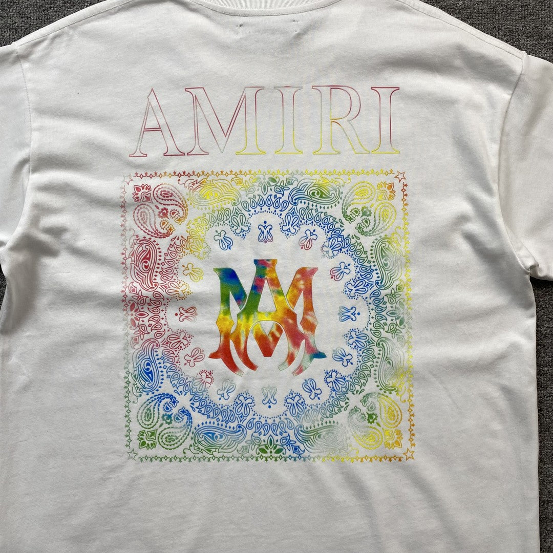 Amiri Bandana Print Tee White-Drip Store Argentina