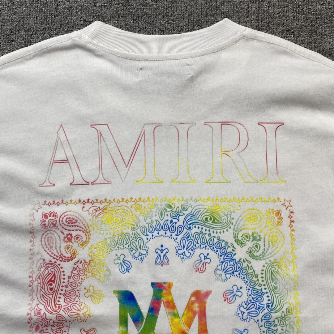 Amiri Bandana Print Tee White-Drip Store Argentina