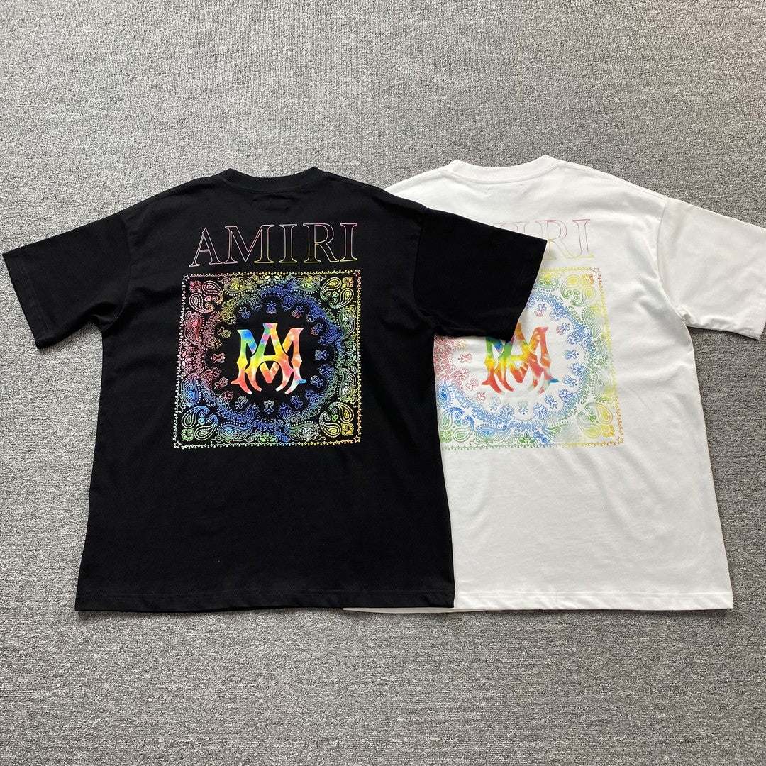 Amiri Bandana Print Tee White-Drip Store Argentina
