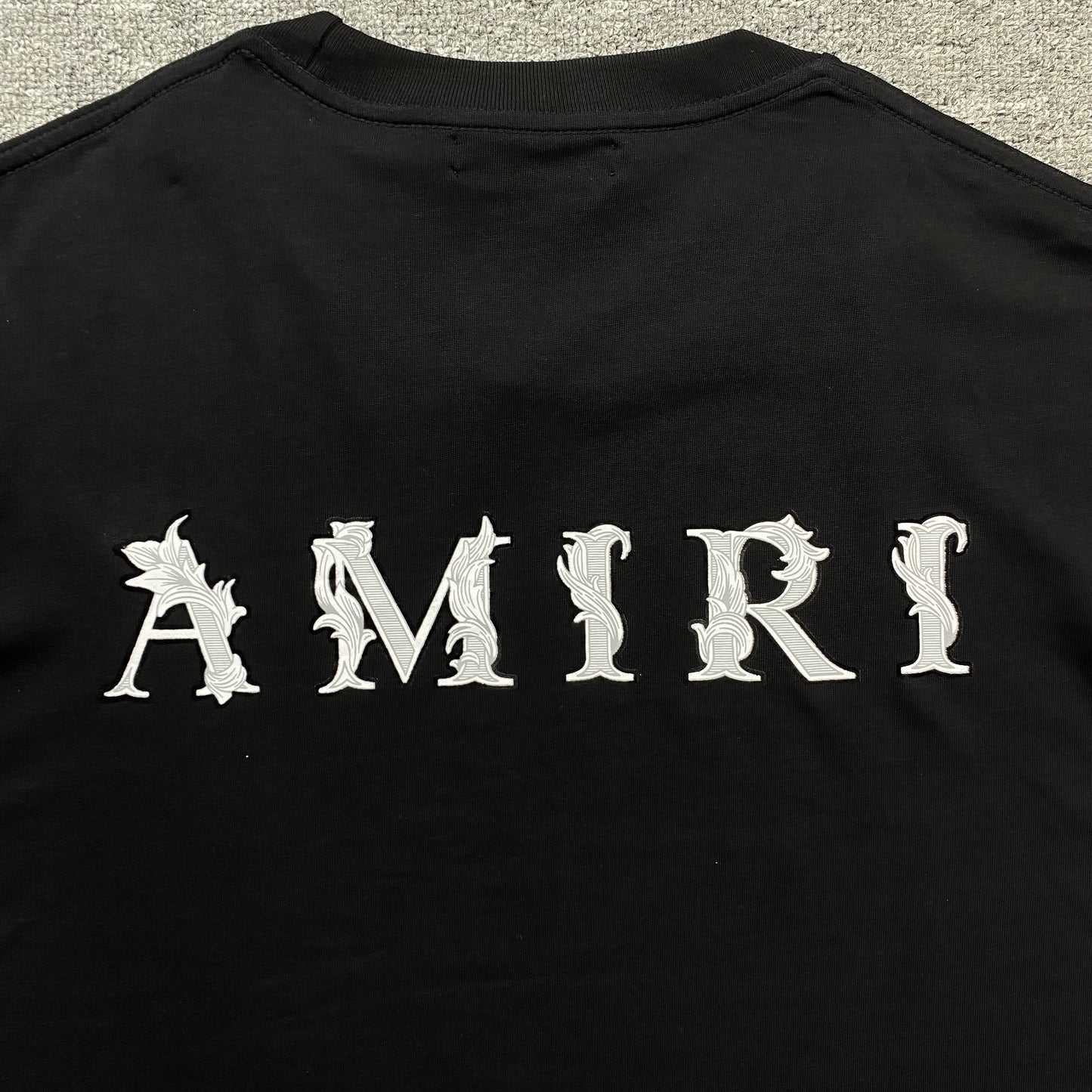 Amiri Baroque Tee Black-Drip Store Argentina