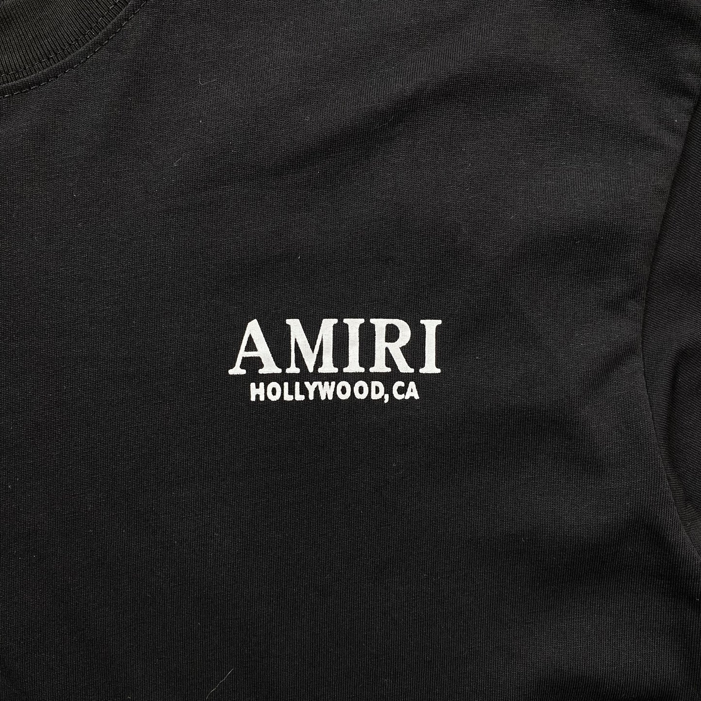 Amiri Bones Tee Black-Drip Store Argentina