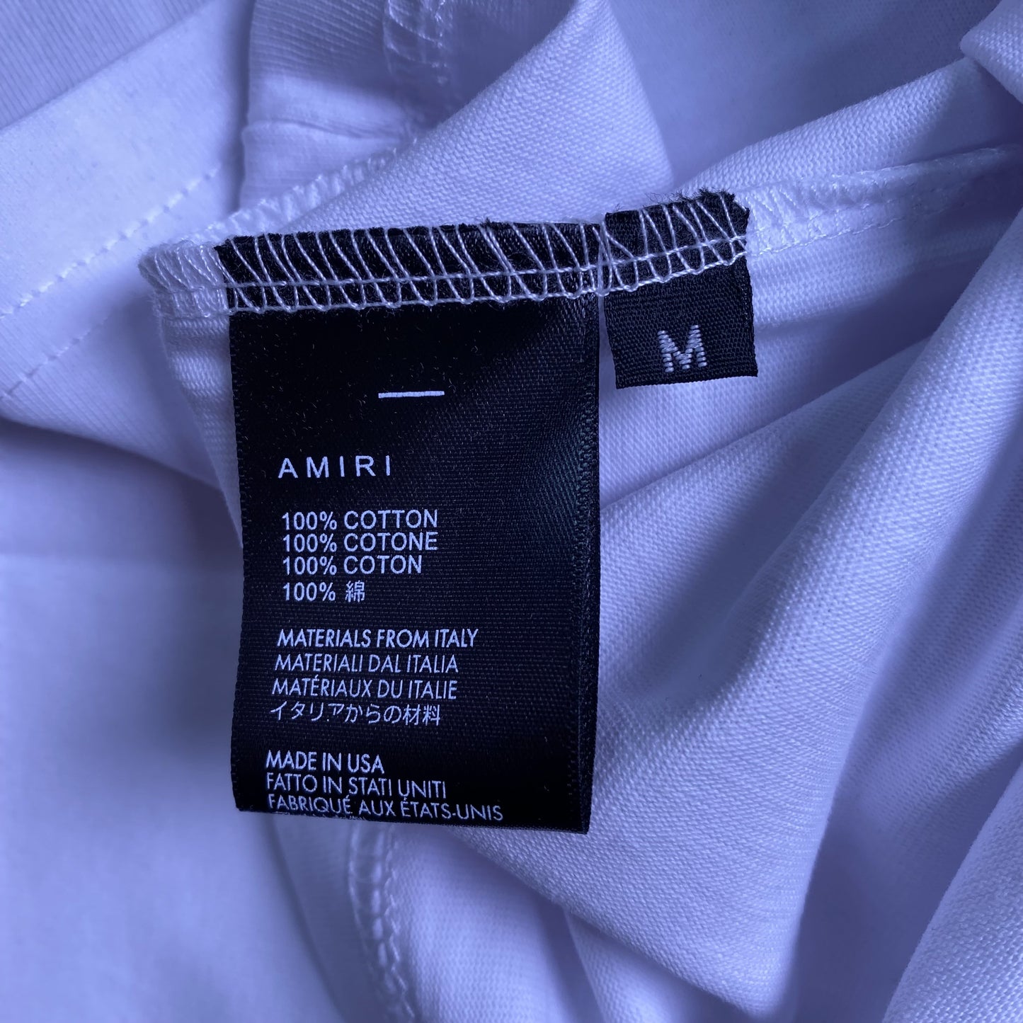 Amiri Bones Tee White-Drip Store Argentina