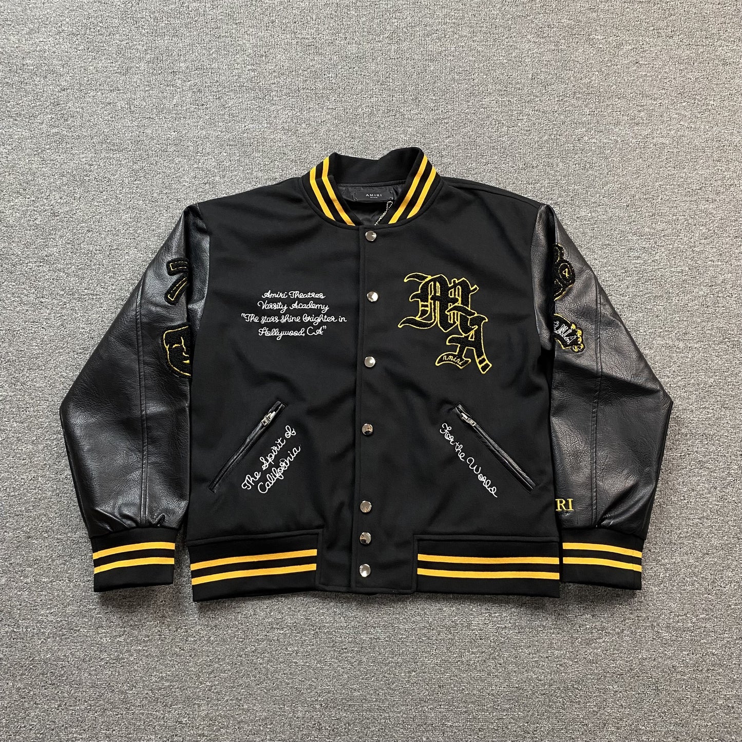 amiri-lion-varsity-jacket-black-Drip Store Argentina