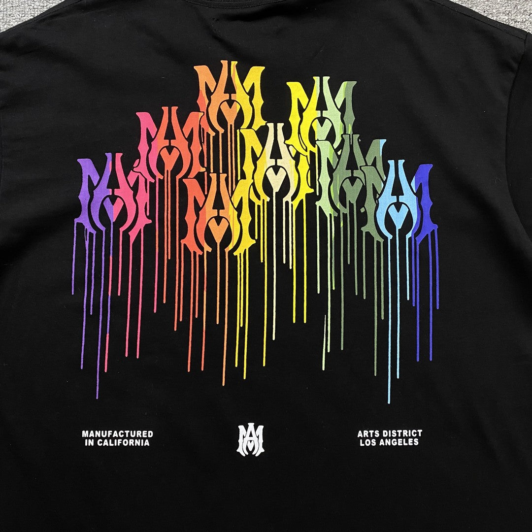 Amiri Ma Drip Collage Tee Black-Drip Store Argentina