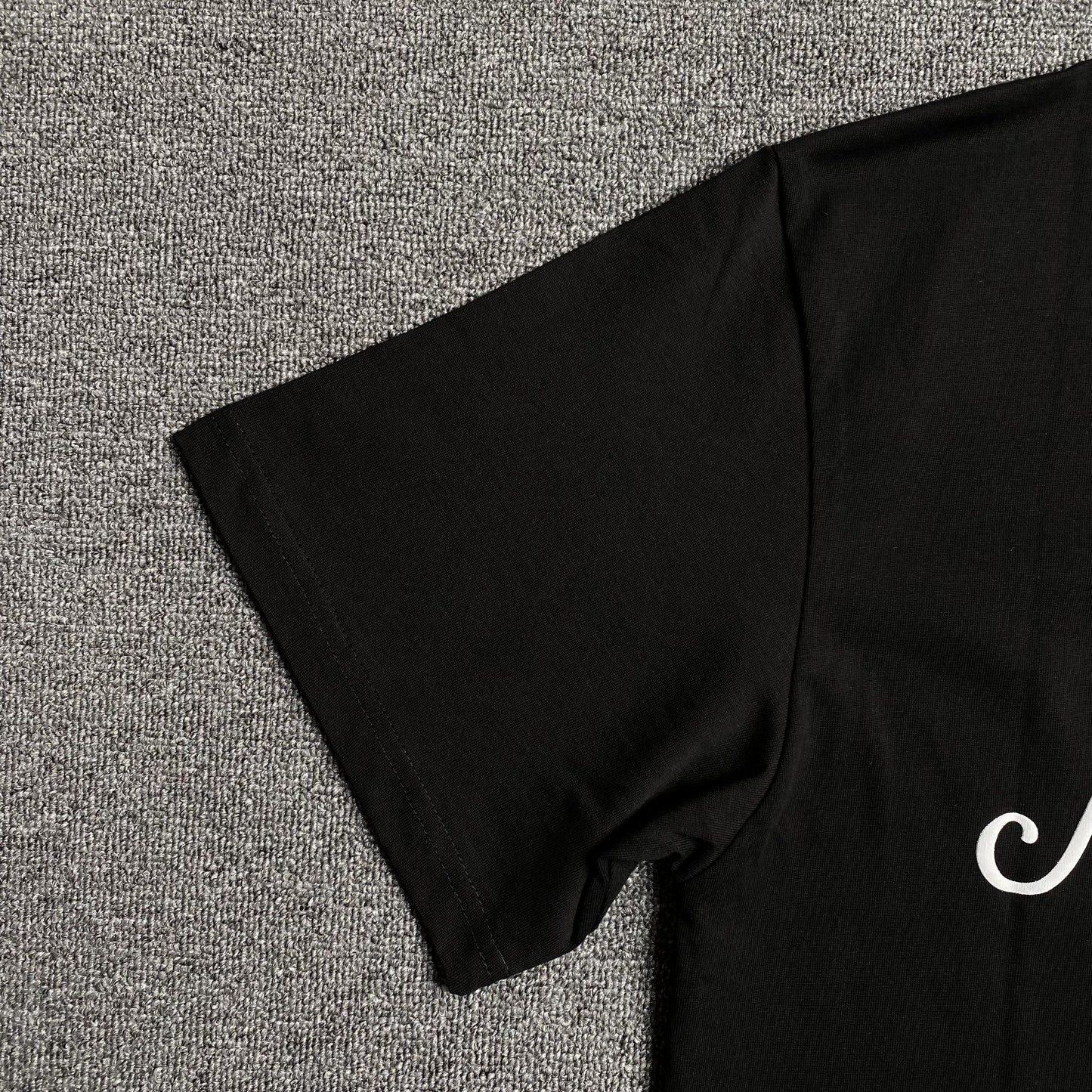 Amiri Theatre Flocked Tee Black-Drip Store Argentina