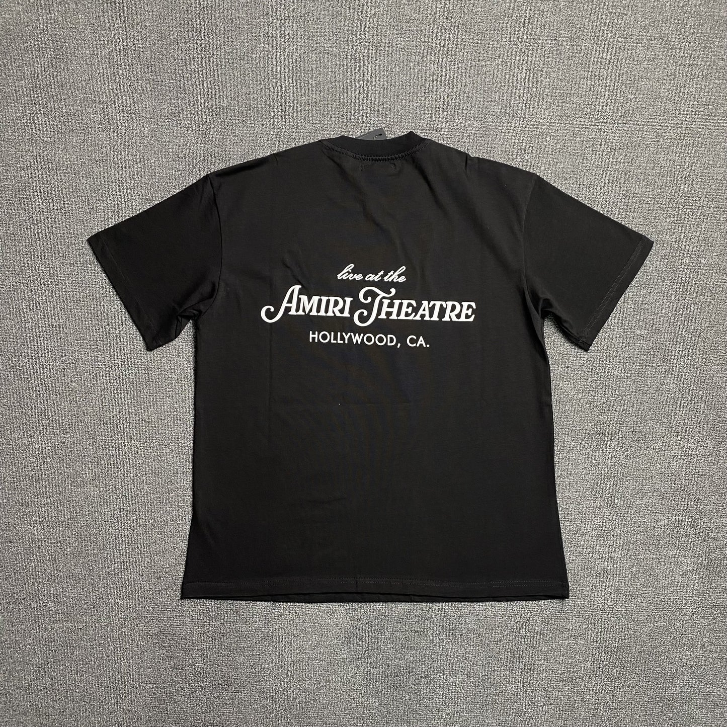 Amiri Theatre Flocked Tee Black-Drip Store Argentina