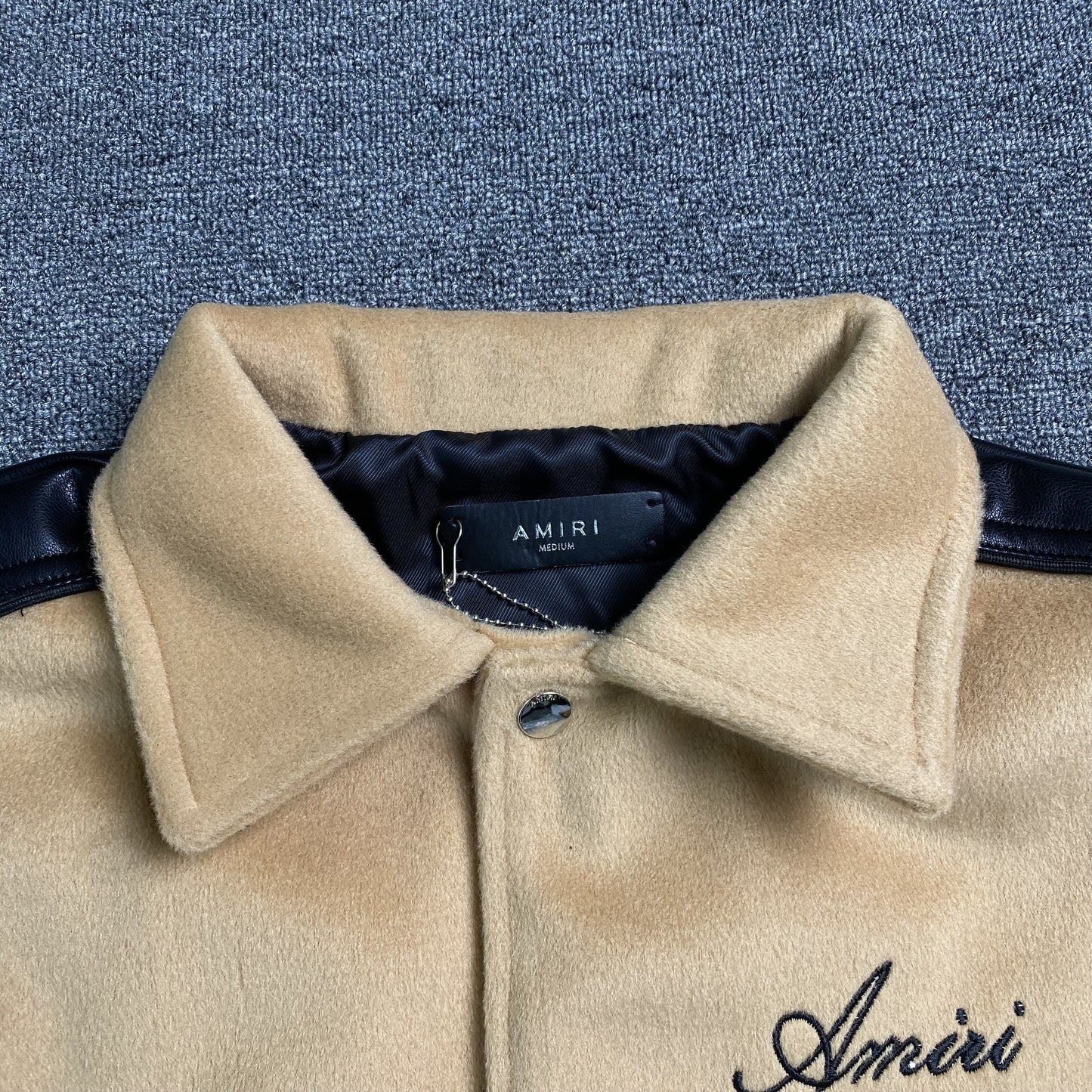 amiri-varsity-bomber-jacket-beige-5-Drip Store Argentina