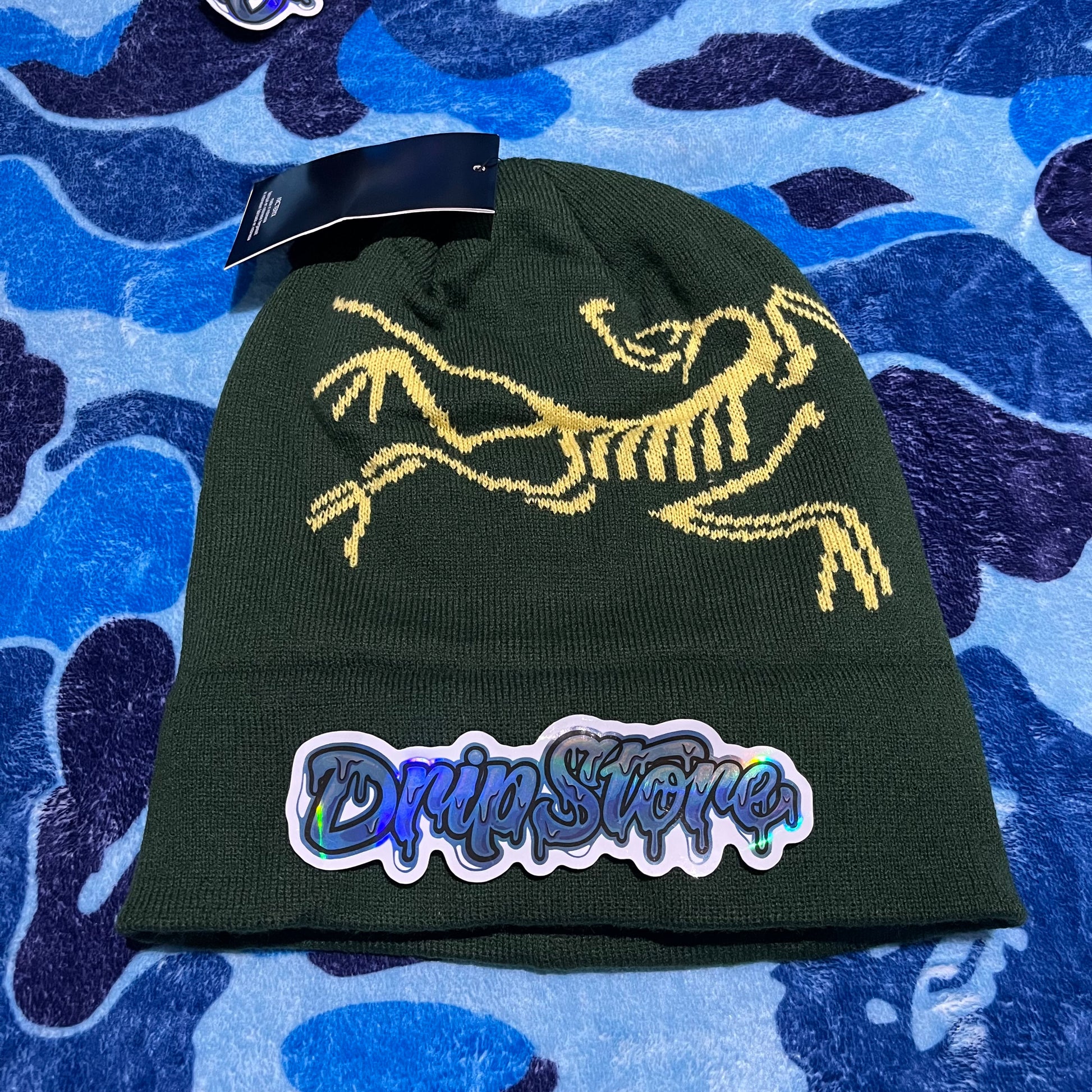 arcteryx-bird-word-toque-beanie-green-2-Drip Store Argentina