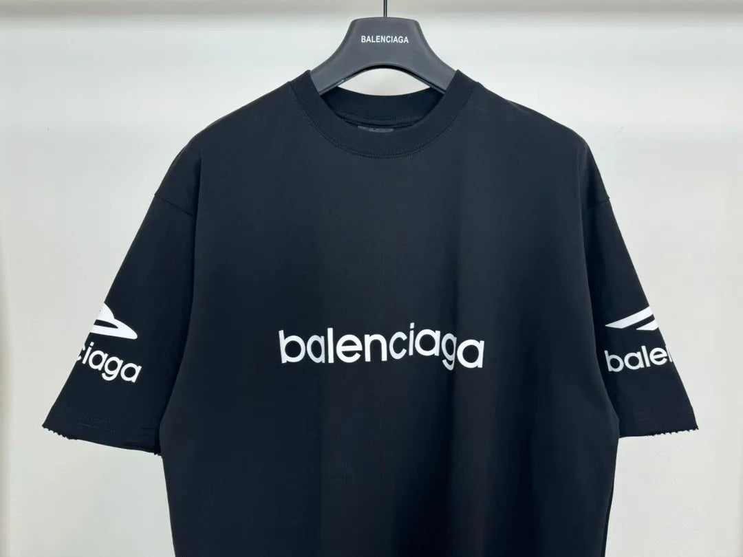 BALENCIAGA 3B LOGO T-SHIRT BLACK-Drip Store Argentina