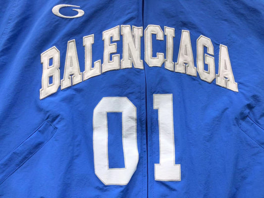 Balenciaga Basketball Zip Up Blue