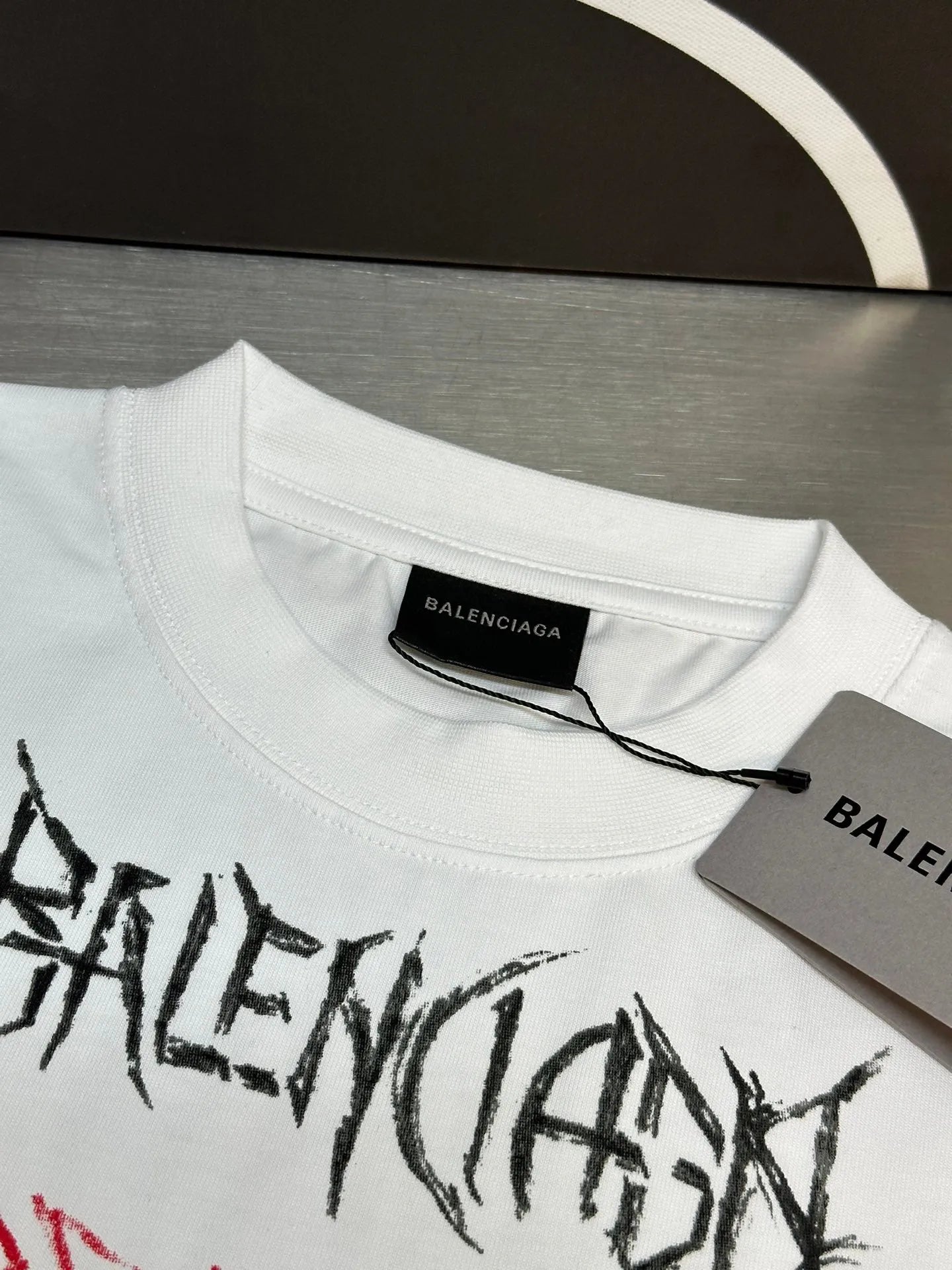 BALENCIAGA DIY METAL T-SHIRT WHITE-Drip Store Argentina