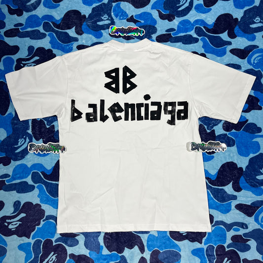 BALENCIAGA NEW TAPE TYPE T-SHIRT WHITE