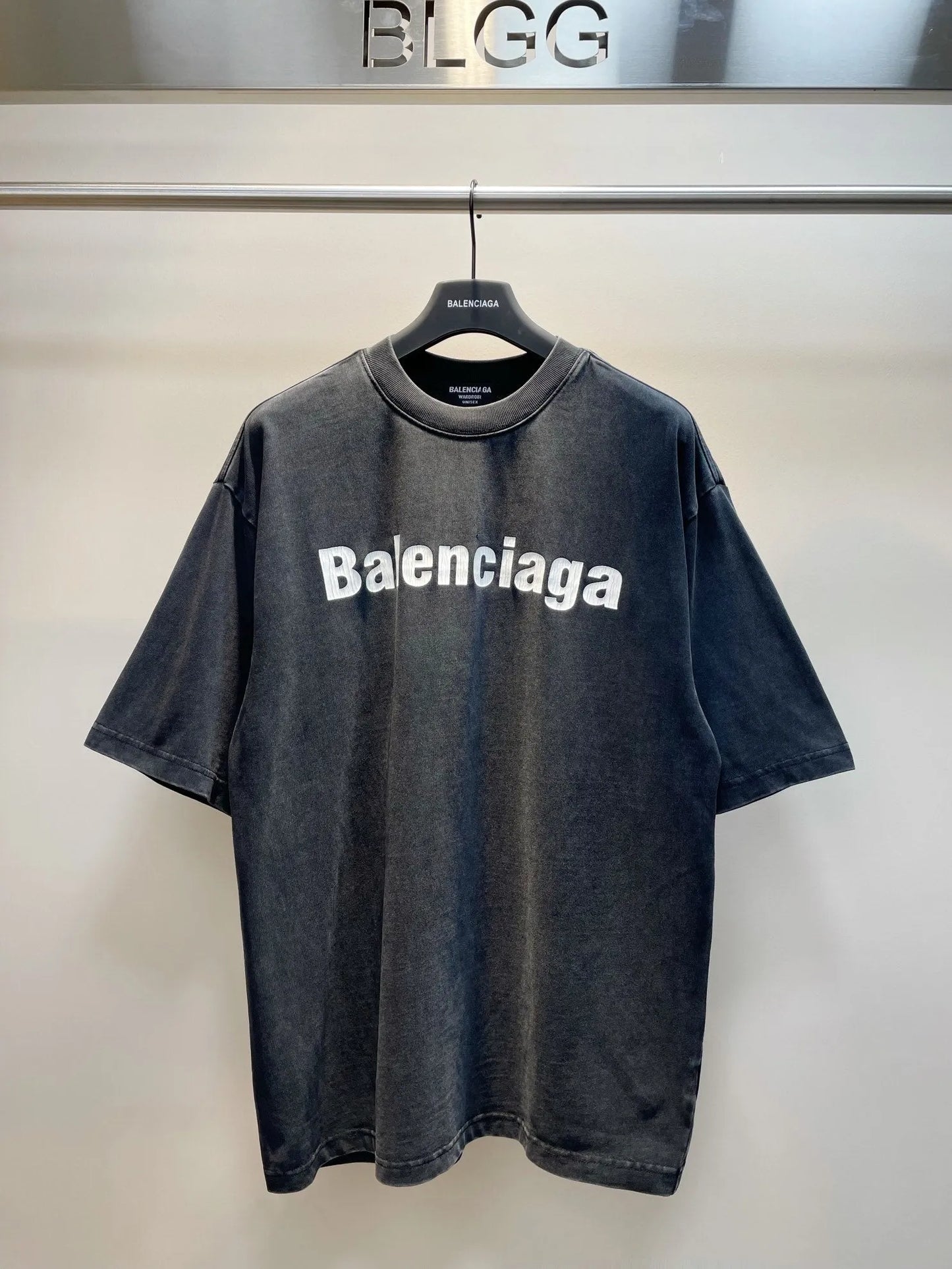 BALENCIAGA PRINTED T-SHIRT BLACK-Drip Store Argentina