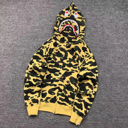 bape-1st-camo-shark-full-zip-hoodie-yellow-Drip Store Argentina