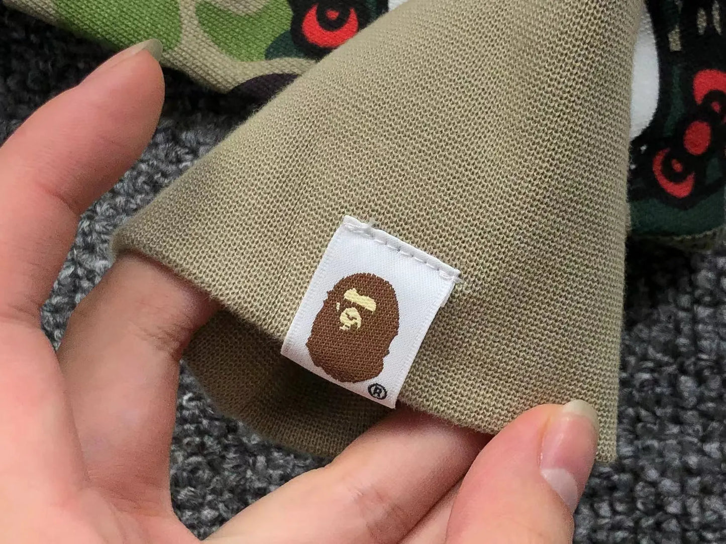 BAPE ABC CAMO HELLO KITTY SHARK FULL ZIP HOODIE GREEN-Drip Store Argentina