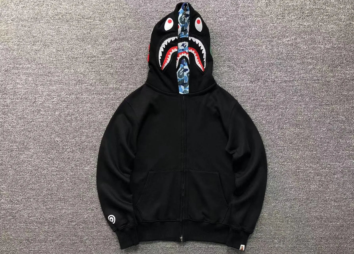 bape-abc-shark-full-zip-double-hoodie-black-blue-Drip Store Argentina