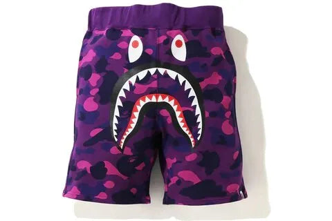 BAPE COLOR CAMO SHARK SWEAT SHORTS-Drip Store Argentina