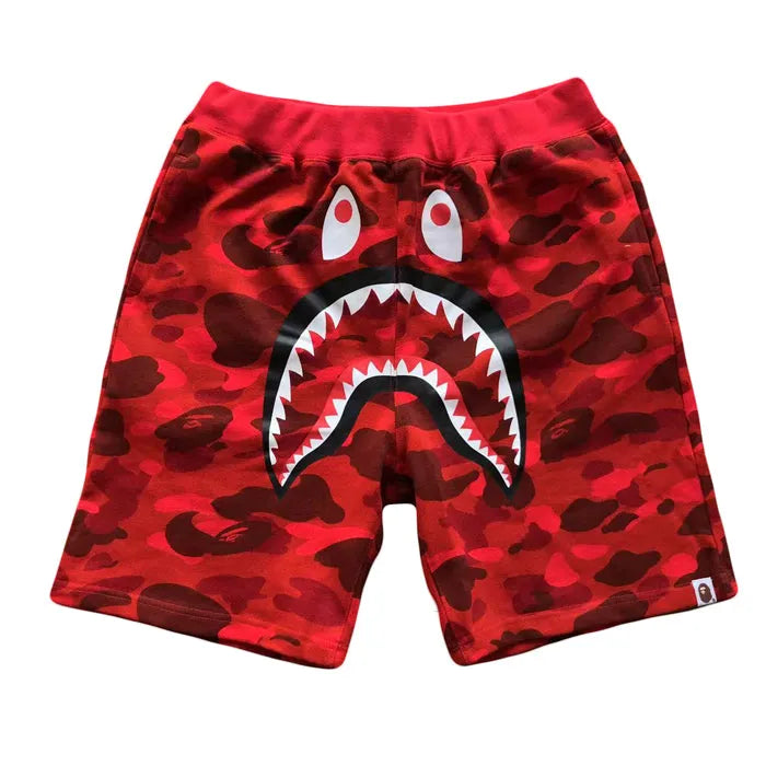 BAPE COLOR CAMO SHARK SWEAT SHORTS-Drip Store Argentina