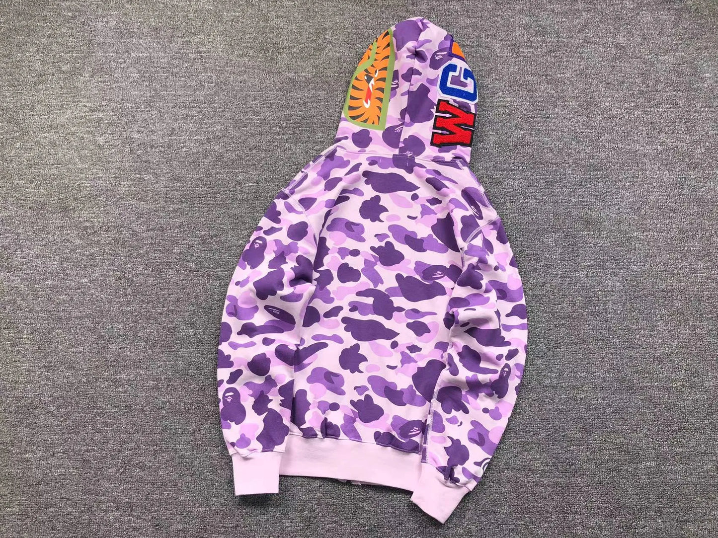 BAPE SHARK TAIPEI LIMITED FULL ZIP HOODIE PURPLE-Drip Store Argentina