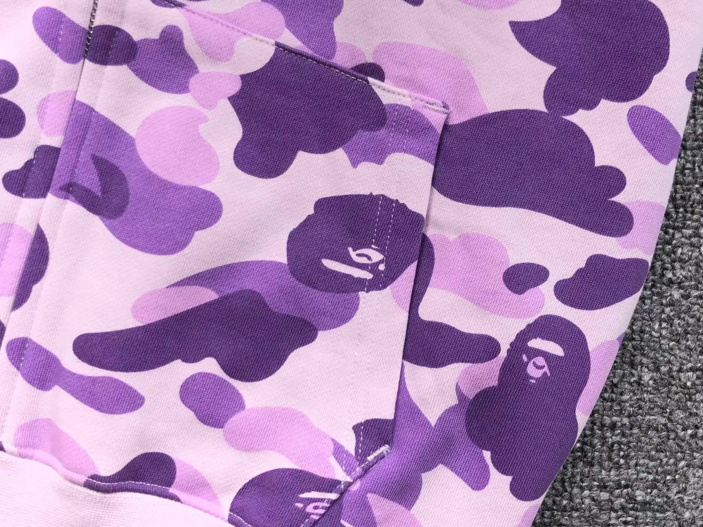 BAPE SHARK TAIPEI LIMITED FULL ZIP HOODIE PURPLE-Drip Store Argentina