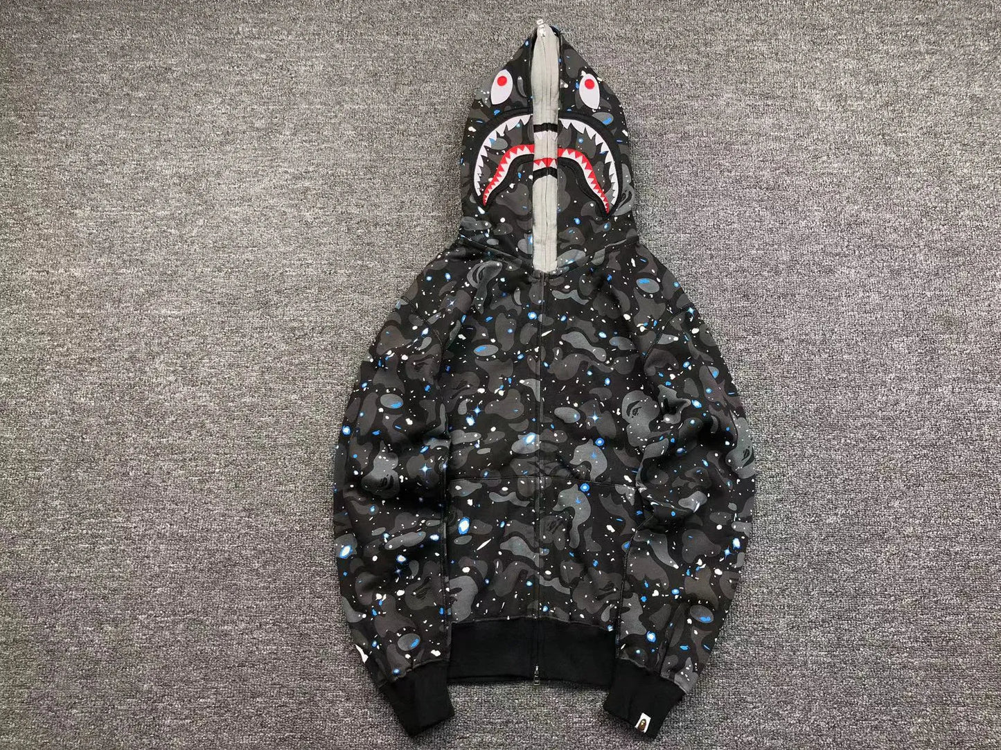 bape-space-camo-shark-full-zip-double-hoodie-black-Drip Store Argentina