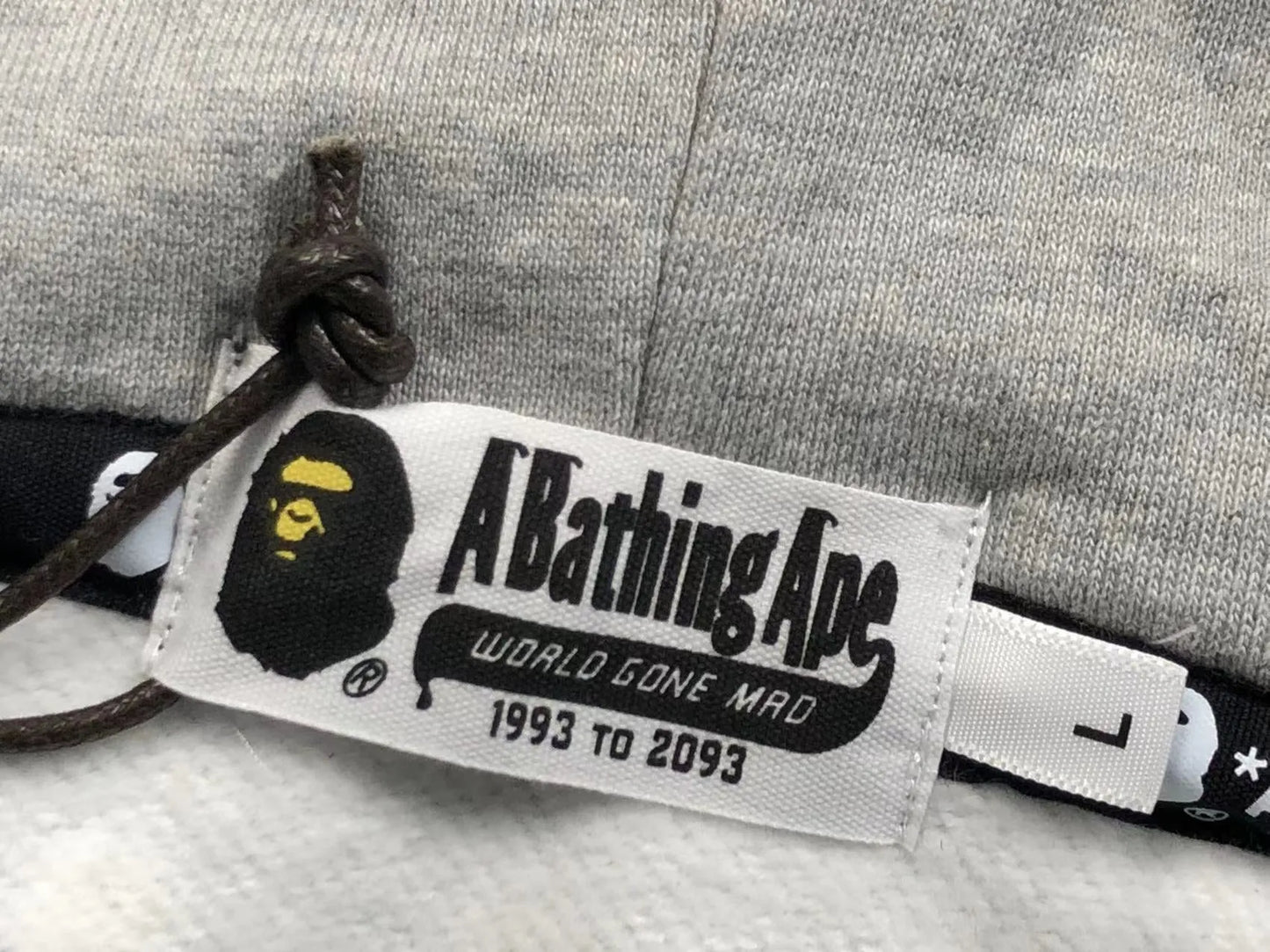 BAPE SPACE CAMO SHARK FULL ZIP DOUBLE HOODIE WHITE-Drip Store Argentina