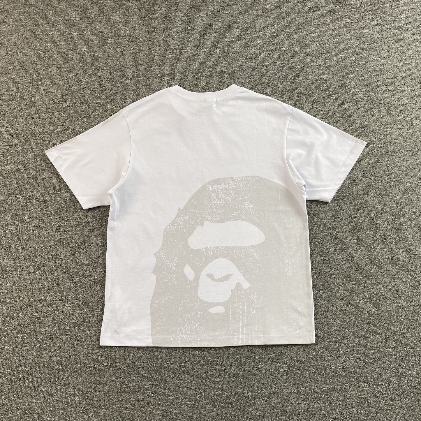 Bape Water Print Ape Head Tee White