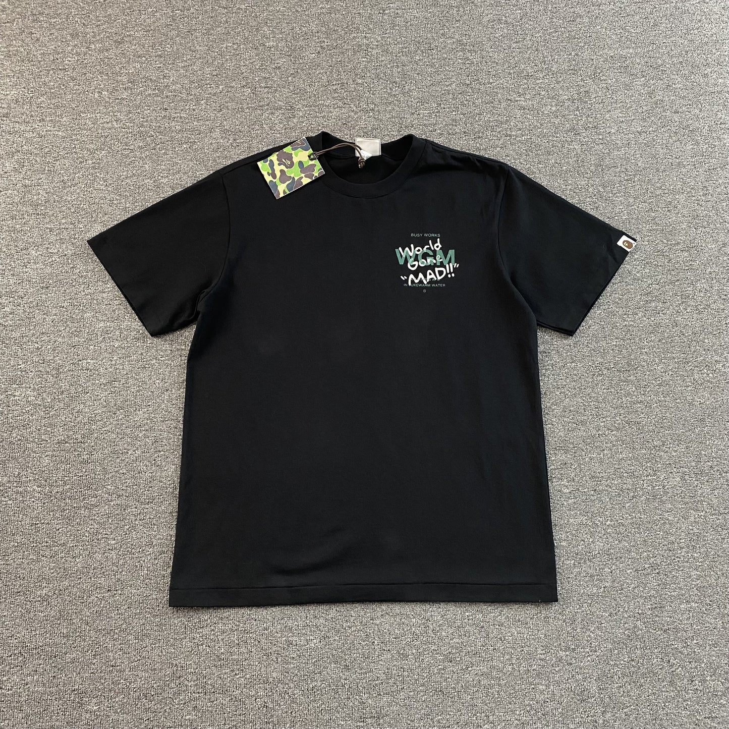 Bape Woodland Camo WGM Tee Black-Drip Store Argentina