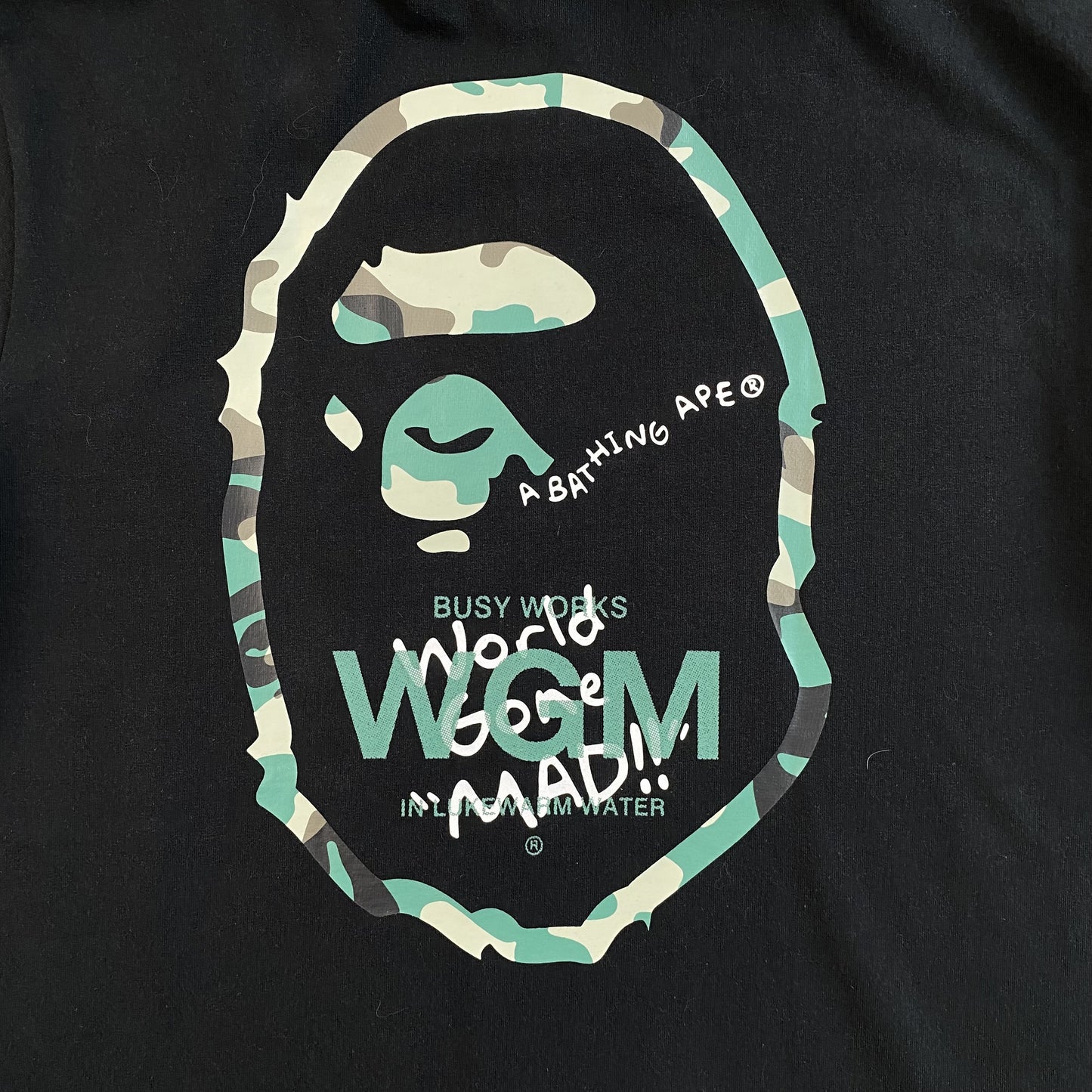 Bape Woodland Camo WGM Tee Black-Drip Store Argentina