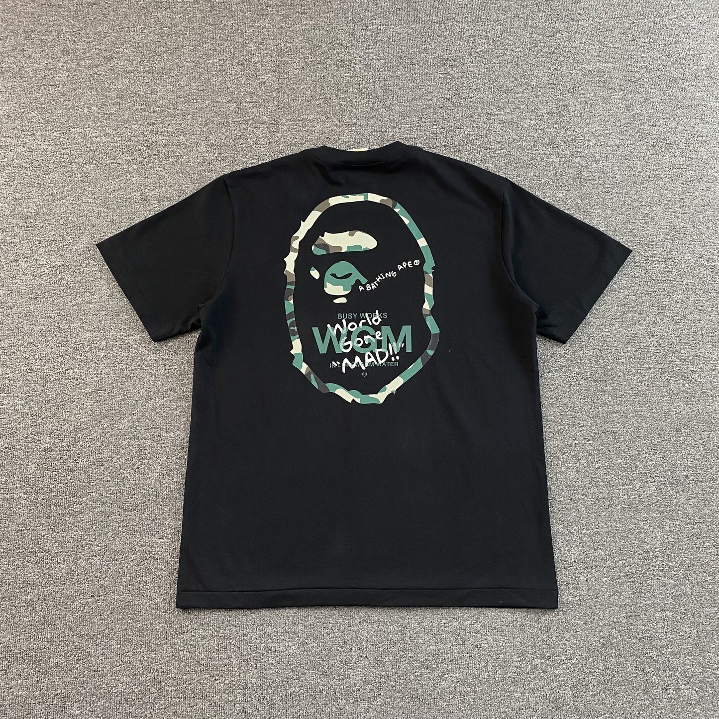 Bape Woodland Camo WGM Tee Black-Drip Store Argentina