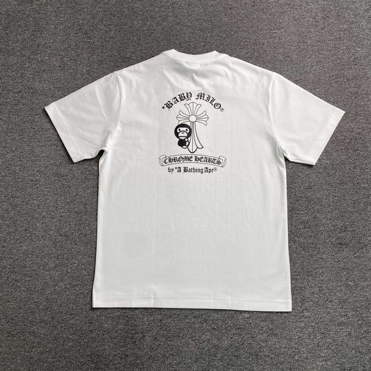 Bape x Chrome Hearts Tee White