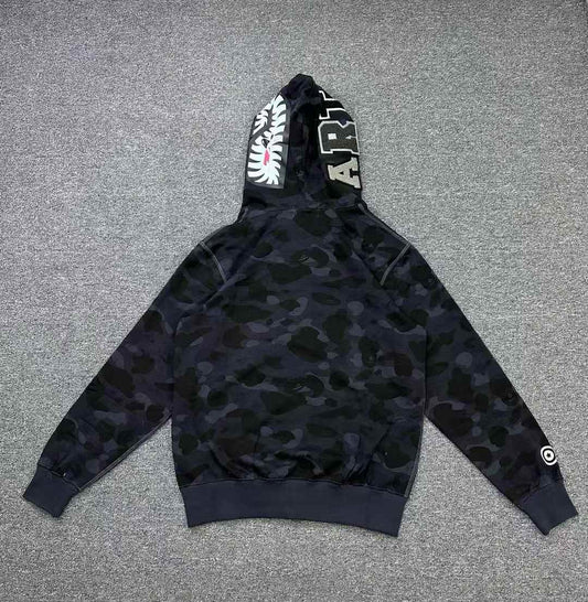 BAPE x Stray Kids Hyunjin Shark Full Zip Hoodie Black
