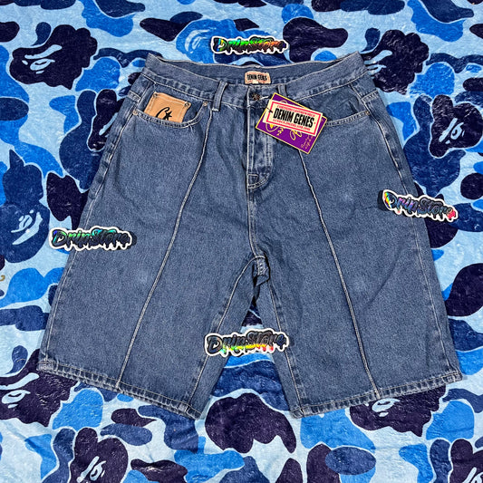 Corteiz C-Star Denim Shorts Blue